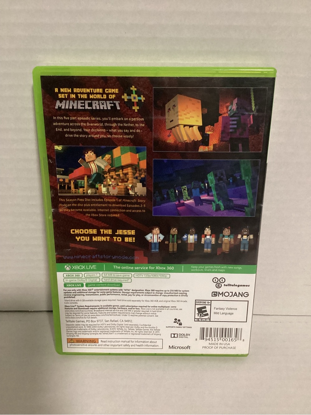 Minecraft: Story Mode Xbox 360 - Picture 2 of 5